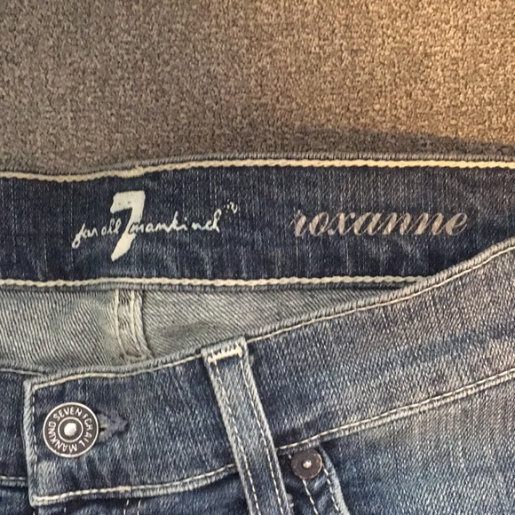 7 for all Mankind Roxanne Jeans size 25 Medium Wash - Picture 10 of 15